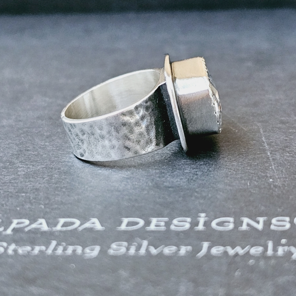 Silpada Sterling Silver Rectangular Cz Ring R1860… - image 3